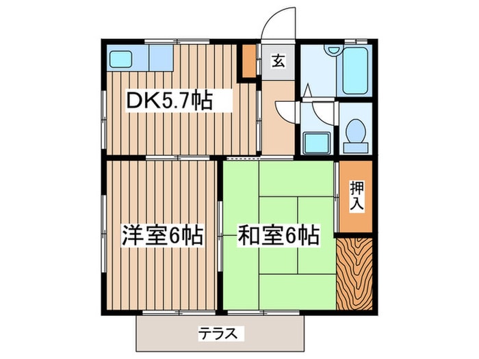 サンテラス湘南の物件間取画像