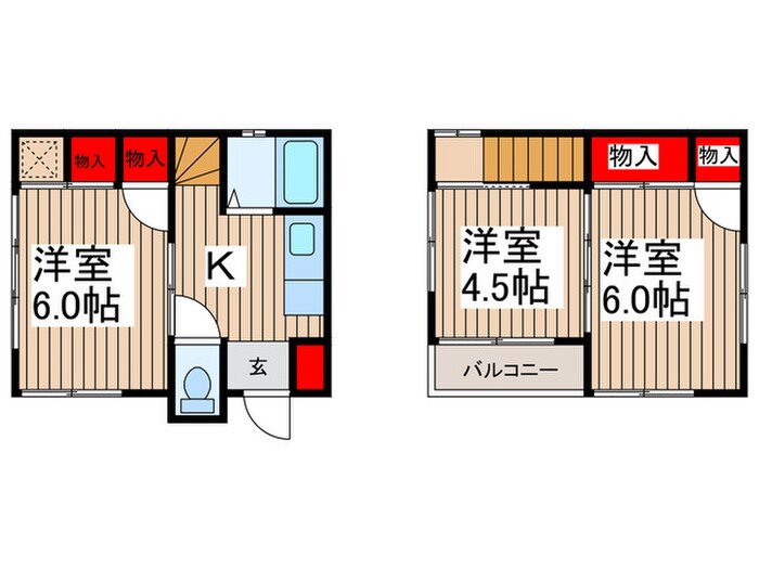 仮)渡戸二丁目貸家の物件間取画像