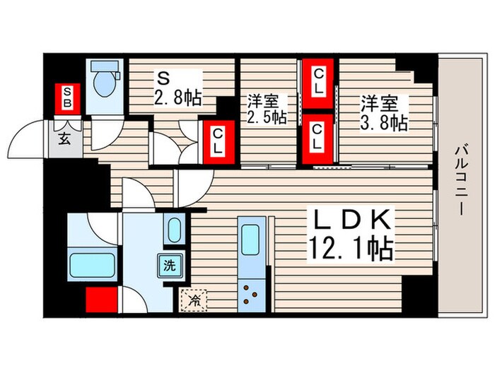 コンフォリア東葛西の物件間取画像