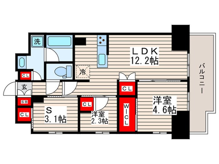 コンフォリア東葛西の物件間取画像