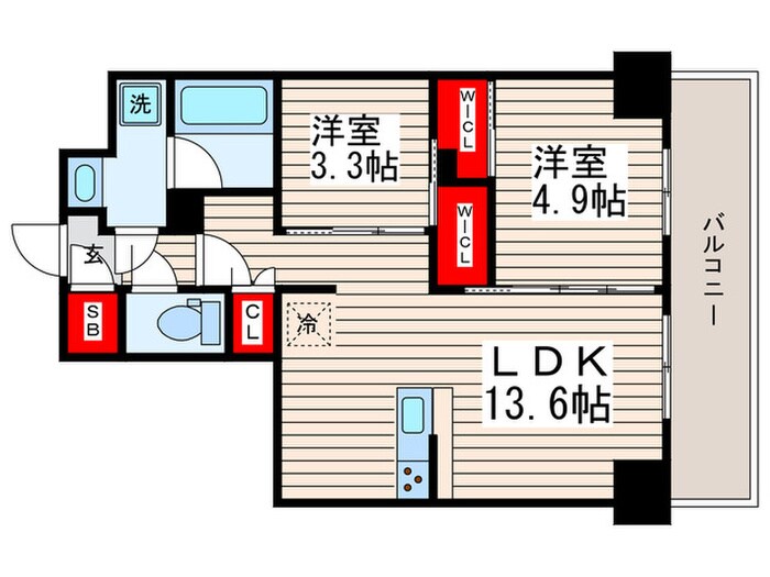 コンフォリア東葛西の物件間取画像