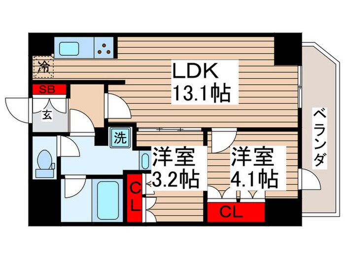 コンフォリア・リヴ千住の物件間取画像