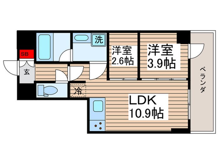 コンフォリア・リヴ千住の物件間取画像