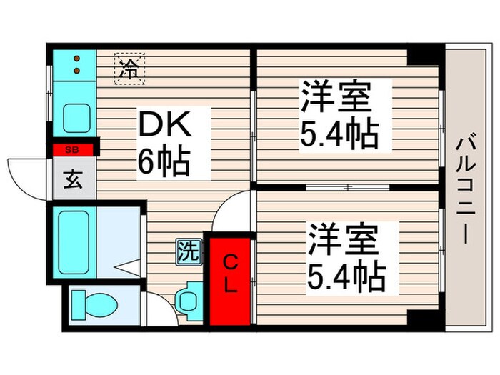 レジデンス宝田Ⅰの物件間取画像