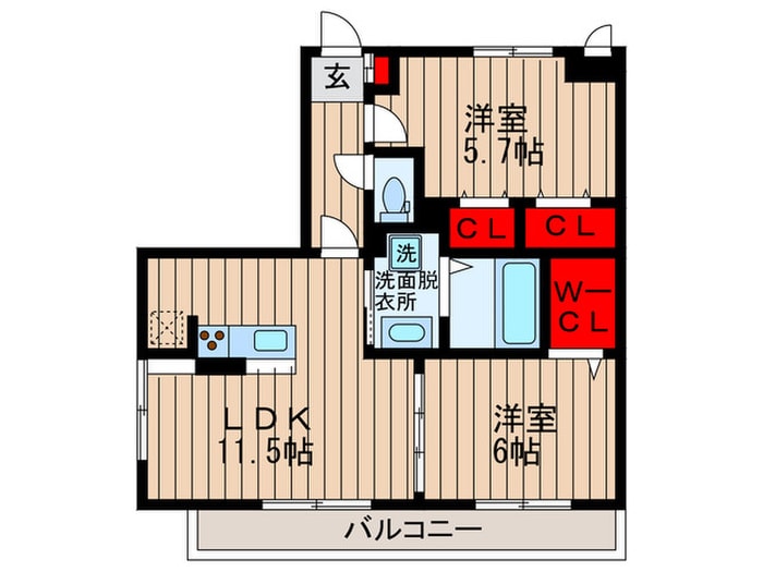 ロイヤルティアラⅡの物件間取画像