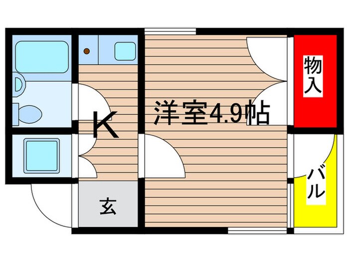 コパーズアプト宮前平の物件間取画像