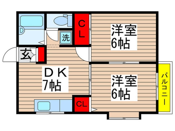 キャッスルガーデンの物件間取画像