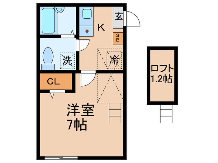 シャンテ糀谷の物件間取画像