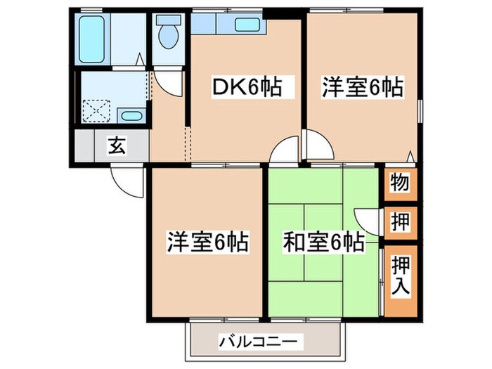 グランドソレイユの物件間取画像