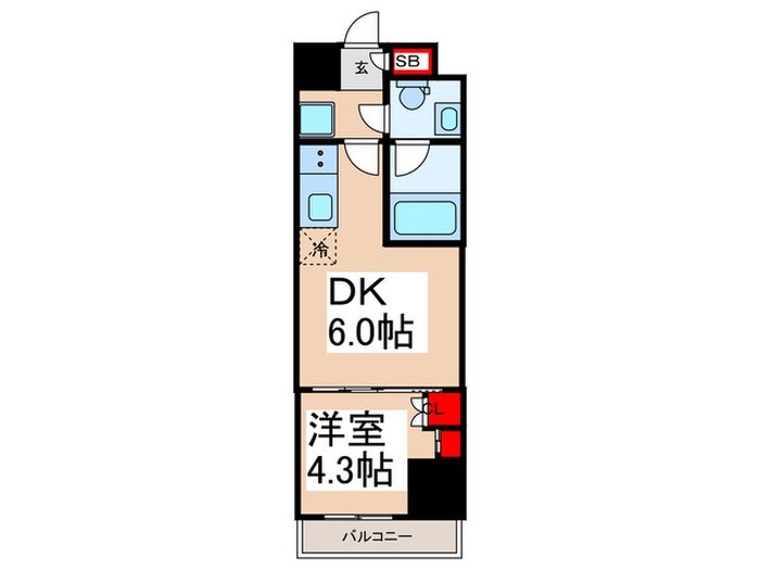 ルフォンプログレ上野マークスの物件間取画像