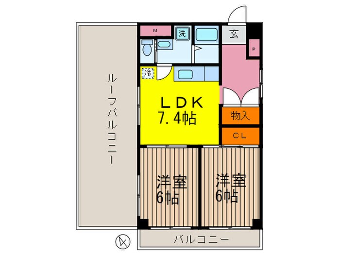 第七小崎ビルの物件間取画像