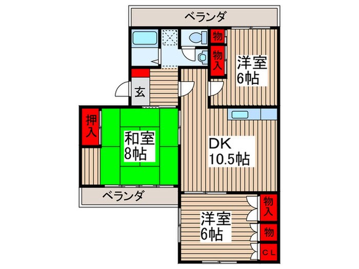 エンブレム上尾の物件間取画像