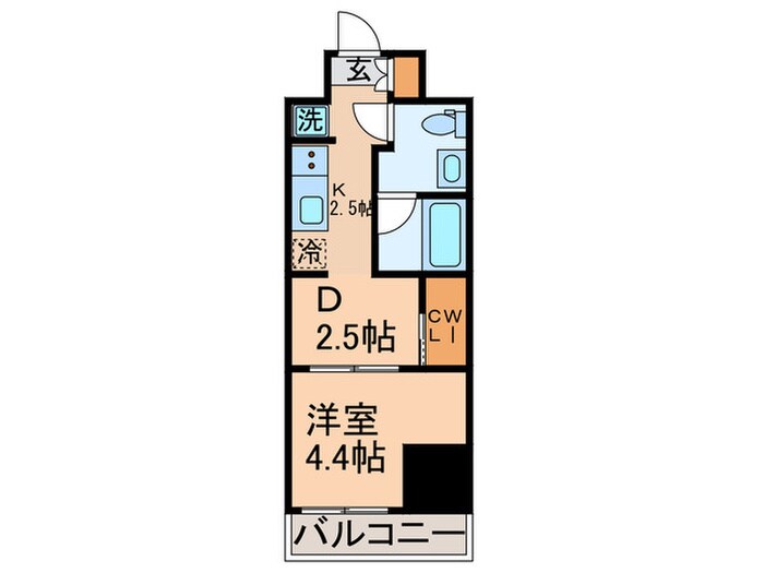 アーバンコア月島の物件間取画像