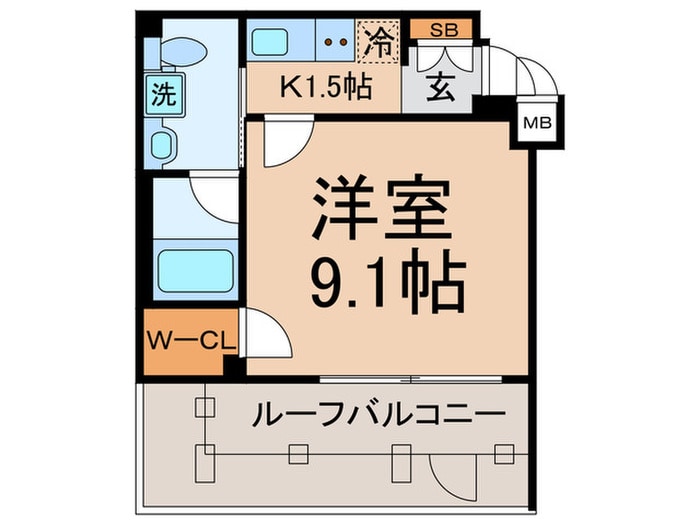 アルテシモカーロの物件間取画像