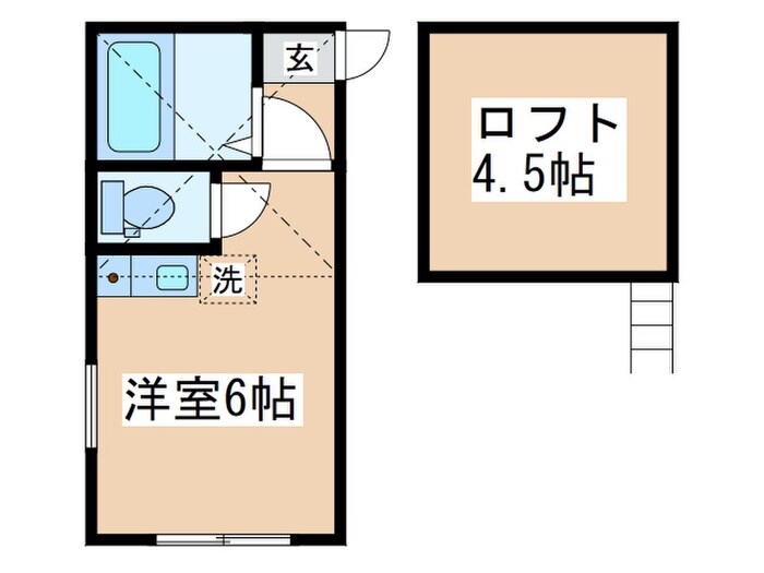 ﾕﾅｲﾄ小机ｼﾞｮｾﾌ･ﾁｪﾝﾊﾞﾚﾝの物件間取画像