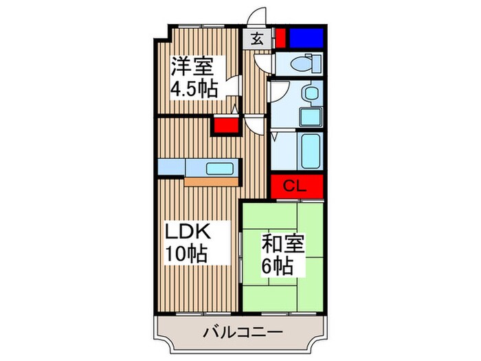 関野マンション第二けやき台の物件間取画像