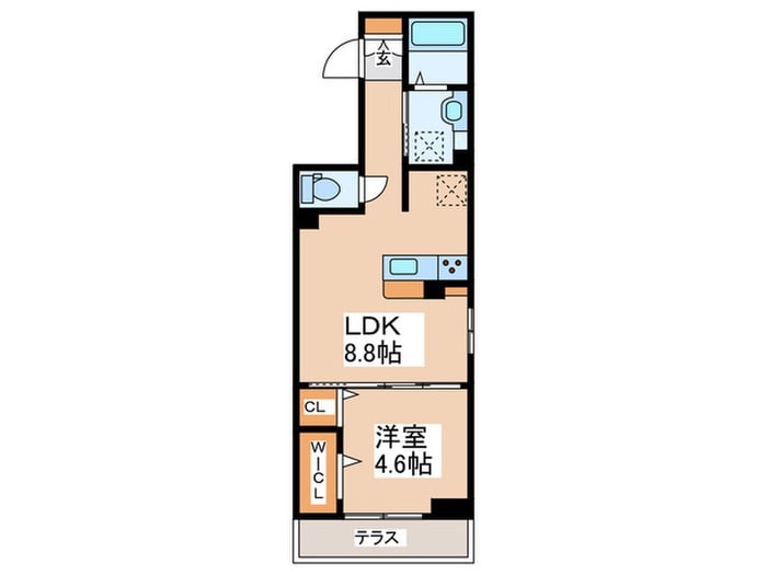 セジュール河辺の物件間取画像