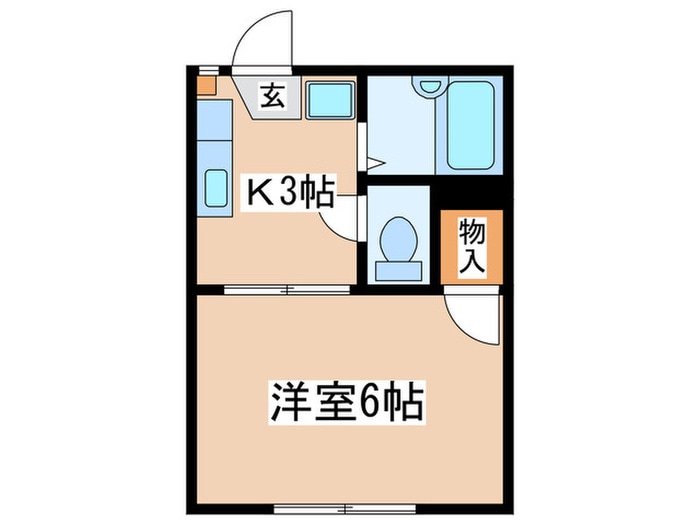 アム－ル玉川学園Ｂの物件間取画像