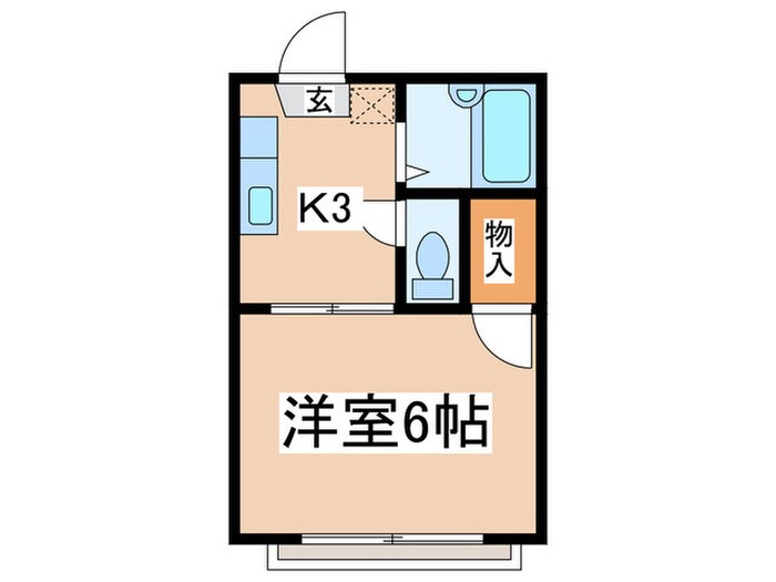 アム－ル玉川学園Ｂの物件間取画像