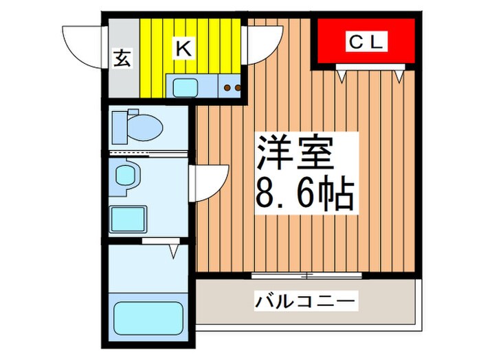 ＣＲＥＳＴの物件間取画像