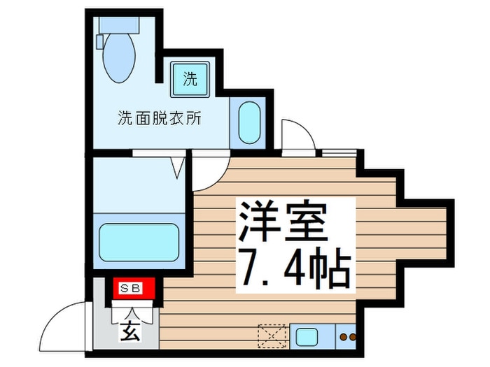 Studio9の物件間取画像