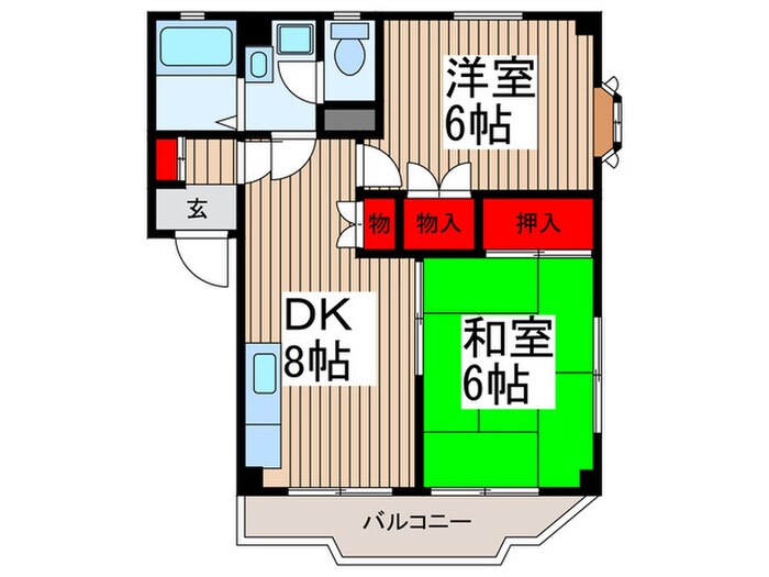 ミキハイツの物件間取画像