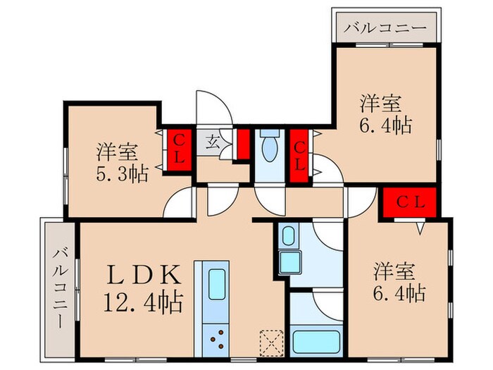 シャッツ　クヴェレの物件間取画像