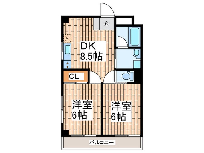 協栄ハイツの物件間取画像