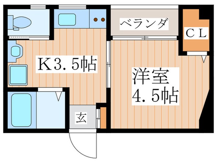 秋桜ハイツの物件間取画像