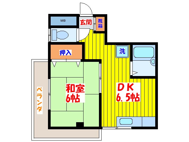 ライズ コ－ポの物件間取画像