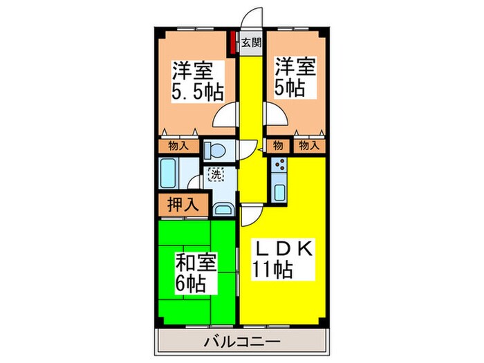 シェニート・モンチーク武蔵関の物件間取画像