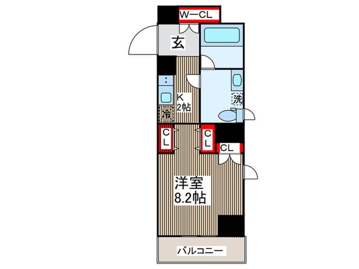 リヴシティ錦糸町参番館(402)の物件間取画像