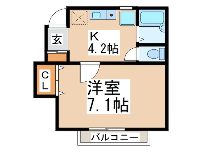 ア－ミテ－ジの物件間取画像