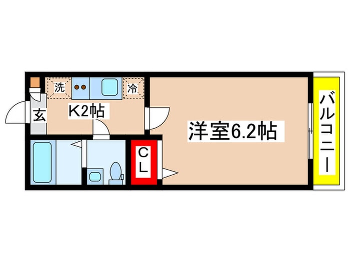 アザーレ・シド読売ランド前の物件間取画像