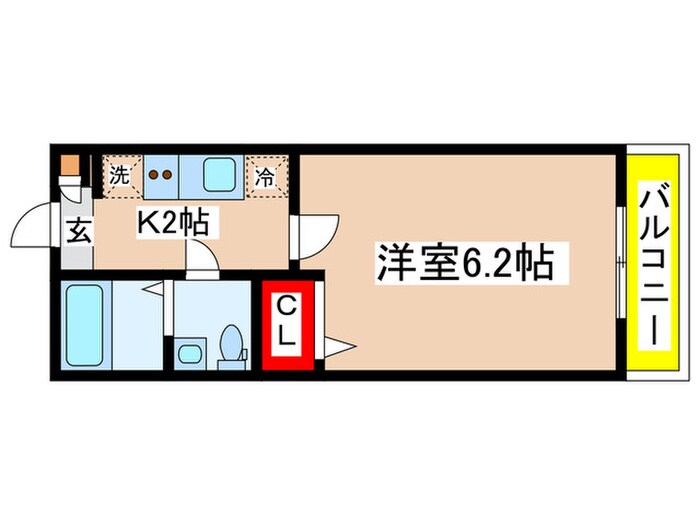 アザーレ・シド読売ランド前の物件間取画像