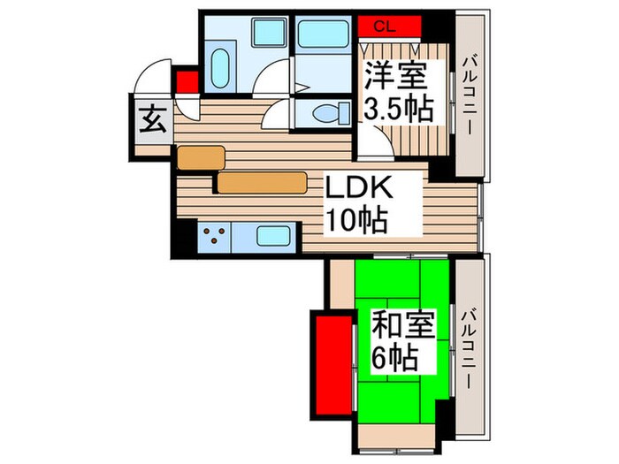 グリーンハイム平成の物件間取画像