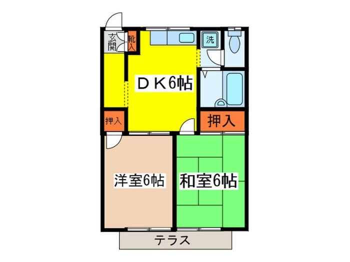 コンシェ－ルミサワの物件間取画像