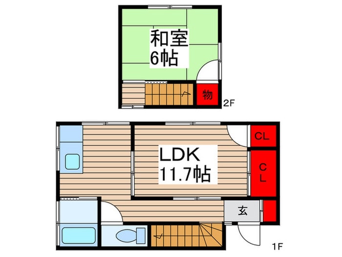 大和田貸家の物件間取画像