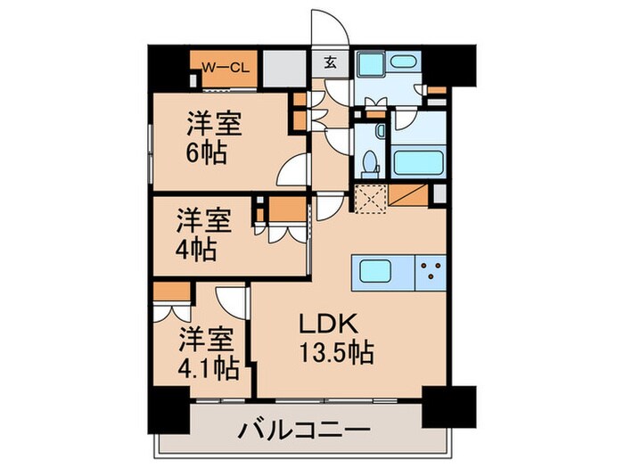 ザ・パークハビオ目白タワーの物件間取画像