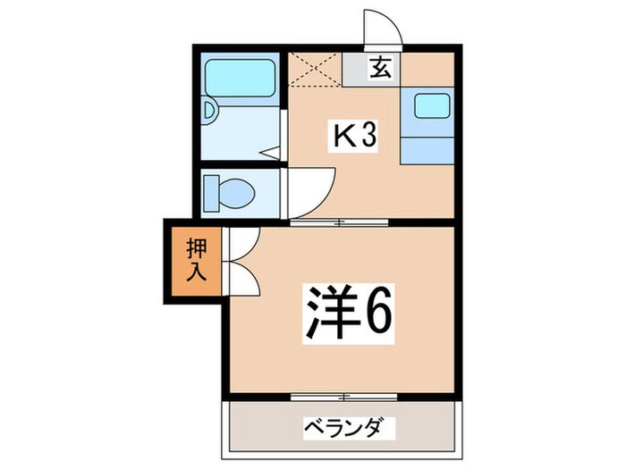 スカイハイツの物件間取画像