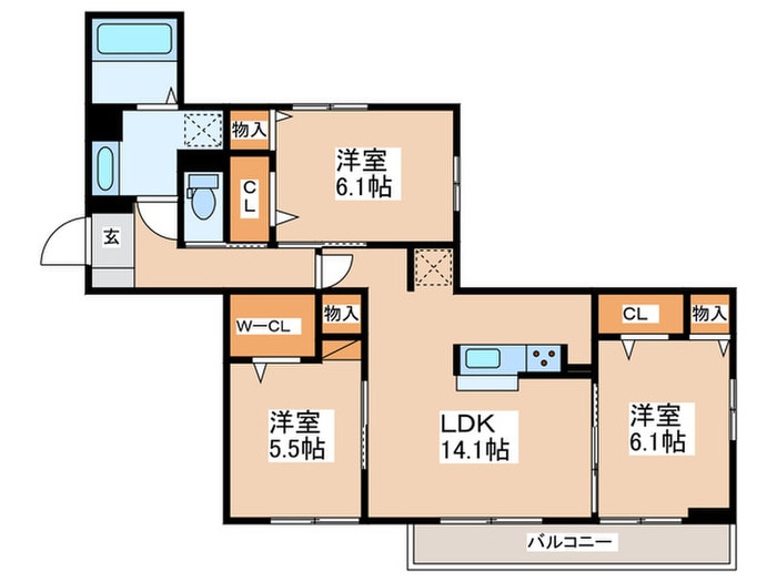 Residence　ricoの物件間取画像