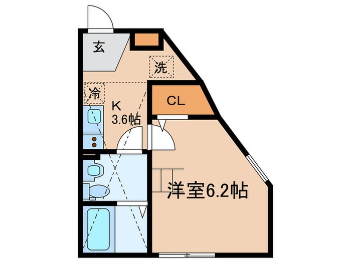 シュヴァルクラジュー横浜鴨居の物件間取画像