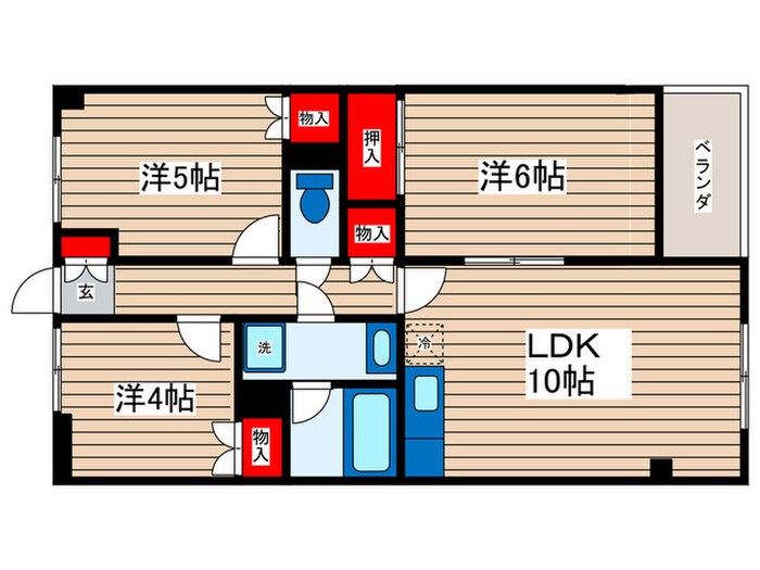 メゾンドゥグランソレイユの物件間取画像