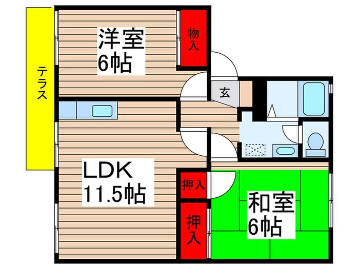 ユースフラットの物件間取画像