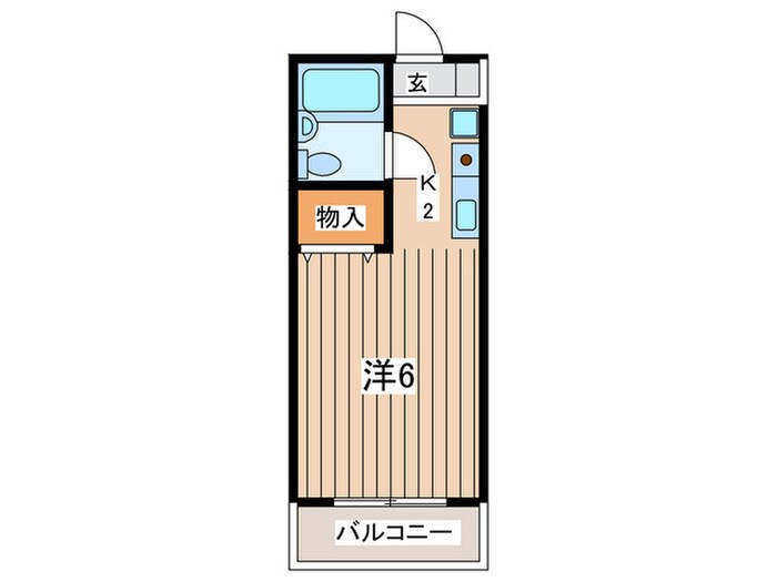 ハイツナリタの物件間取画像