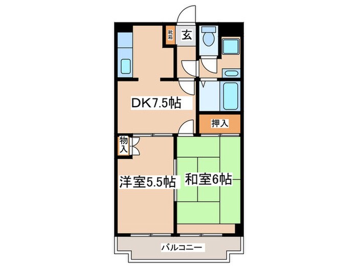 ジュネス中町の物件間取画像