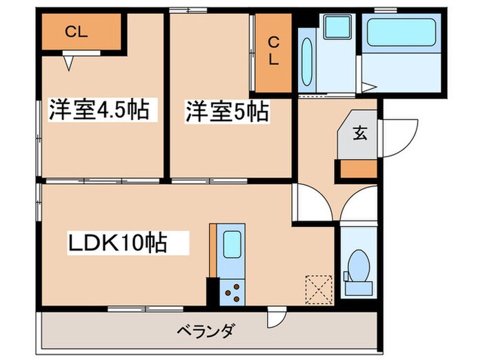 アミティエ　ミナミの物件間取画像