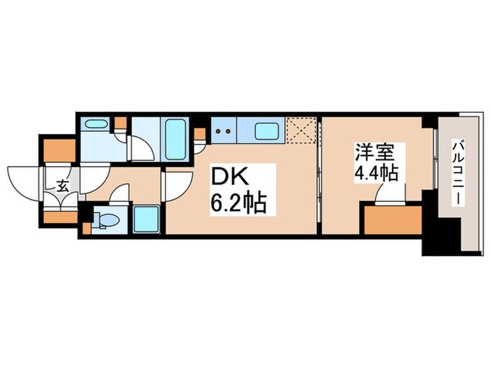コンフォリア東新宿の物件間取画像
