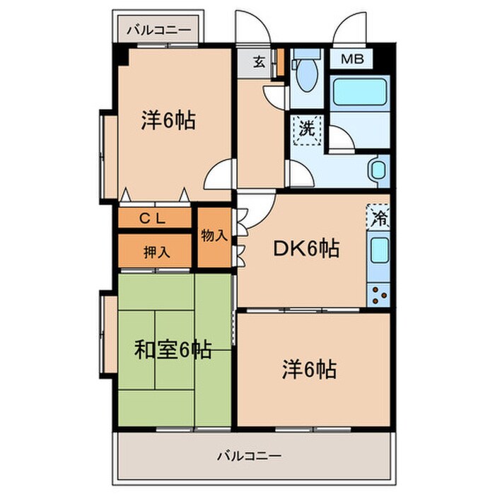 メゾン寿の物件間取画像