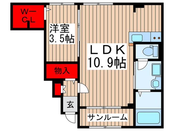 サンライズ　プライムの物件間取画像